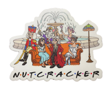 Nutcracker "Friends" Sticker, Christmas Sticker, 2 sizes