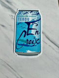 Tendu En Croix Dance Sticker, 2.2" x 4", 3 color options