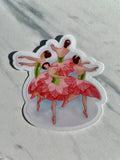 Nutcracker Waltz of the Flowers Sticker, 2.9" x 3"