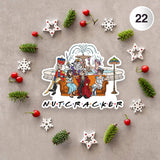 Nutcracker "Friends" Sticker, Christmas Sticker, 2 sizes