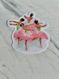 Nutcracker Waltz of the Flowers Sticker, 2.9" x 3"
