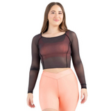 Sunset Nostalgia Dusk Longsleeve Mesh Top -12247