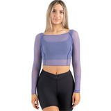 Sunset Nostalgia Dusk Longsleeve Mesh Top -12247