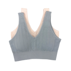 Seamless Wave Jacquard Bra (2 Pack) - RU2002
