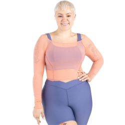 Sunset Nostalgia Dusk Longsleeve Mesh Top -12247