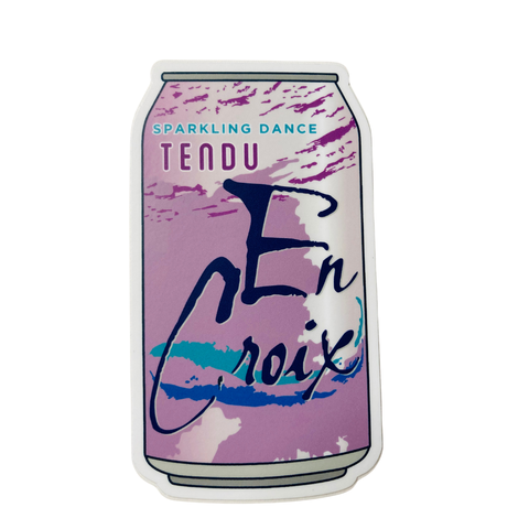Tendu En Croix Dance Sticker, 2.2" x 4", 3 color options