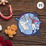 Nutcracker Pas De Deux Dance Christmas Sticker, 3" x 2.6"