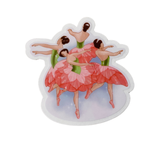 Nutcracker Waltz of the Flowers Sticker, 2.9" x 3"
