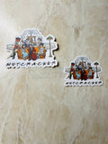 Nutcracker "Friends" Sticker, Christmas Sticker, 2 sizes