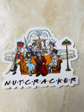 Nutcracker "Friends" Sticker, Christmas Sticker, 2 sizes