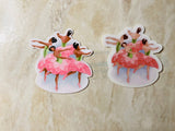 Nutcracker Waltz of the Flowers Sticker, 2.9" x 3"