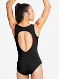 High Neck Leotard with Dramatic Keyhole Back - 11291W