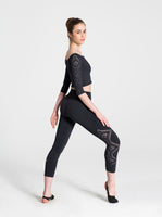 Ladies Deco Cropped Leggings - 11318W