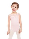 Sweet Kisses Mesh Yoke Tank Leotard - 11594C