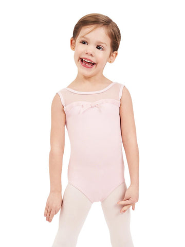 Sweet Kisses Mesh Yoke Tank Leotard - 11594C