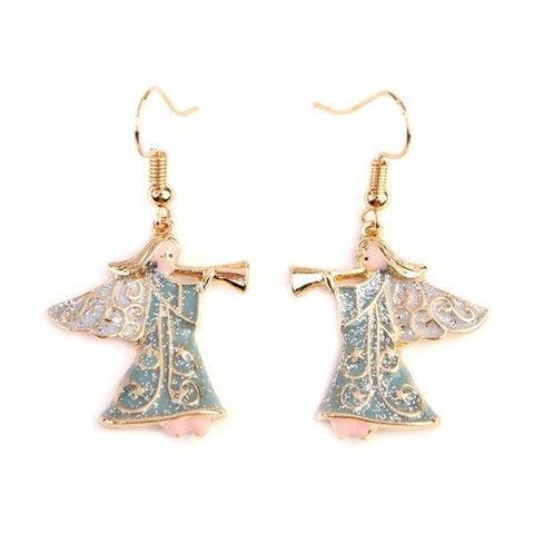 Glitter Angel Hook Earrings