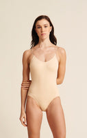 Ladies Camisole With Clear Adjustable Straps - 3532