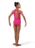 Flower Vine Open Back Halter Leotard - CL4345