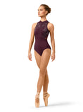 Zip Front Camo Tank Leotard -L4305