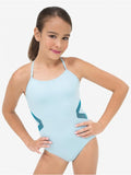 Colorblock Halter Strap Leotard - 11396W