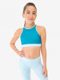 Colorblock High Neck Bra Top - 11395W