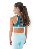 Colorblock High Neck Bra Top - 11395W