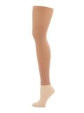 Capezio footless tights light suntan