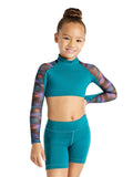 Mystical Forest Long Sleeve Crop Top - 11902