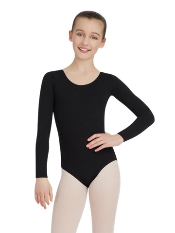 Team Basics Child Long Sleeved Leotard - TB134C