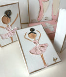 Ballerina hand painted textured recital dance ballet
