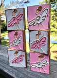 Ballerina paining on wooden block