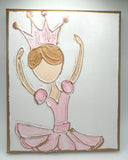 Princess Ballerina on Canvas | ballet recital tutu dance