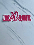 Dancer in Arabesque Sticker, 4" x 1.6, 2 color options
