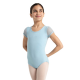 Puff Sleeve Back Keyhole Leotard - 11311C