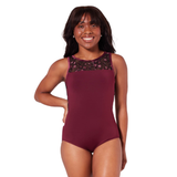 Ornate Romance Allure Mesh Back Leotard - F12401W