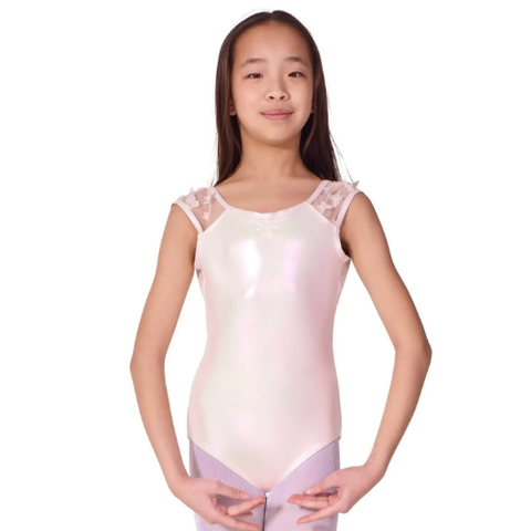 Flutter Glasswing Cap Sleeve Leotard - Child - F12572C