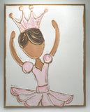 Princess Ballerina on Canvas | ballet recital tutu dance