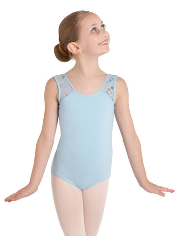 Star Struck Mars Mesh Back Leotard - Girls 12104C