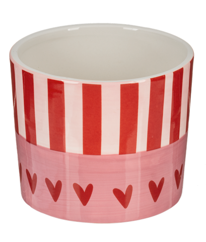 Heart & Stripe Planter - CB198802