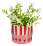 Heart & Stripe Planter - CB198802