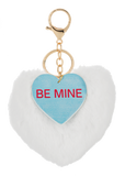Say it with Love - Fluffy Heart Keychains - ER70974