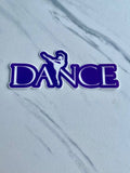 Dancer in Arabesque Sticker, 4" x 1.6, 2 color options