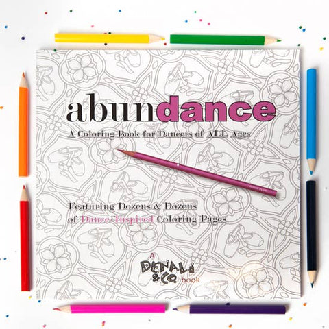 Image of the cover of abundance. a coloring book for dancers of all ages