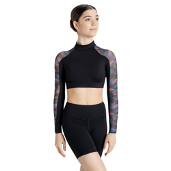 Mystical Forest Long Sleeve Crop Top - 11902