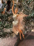 Resin Ballerina Ornaments - Gold